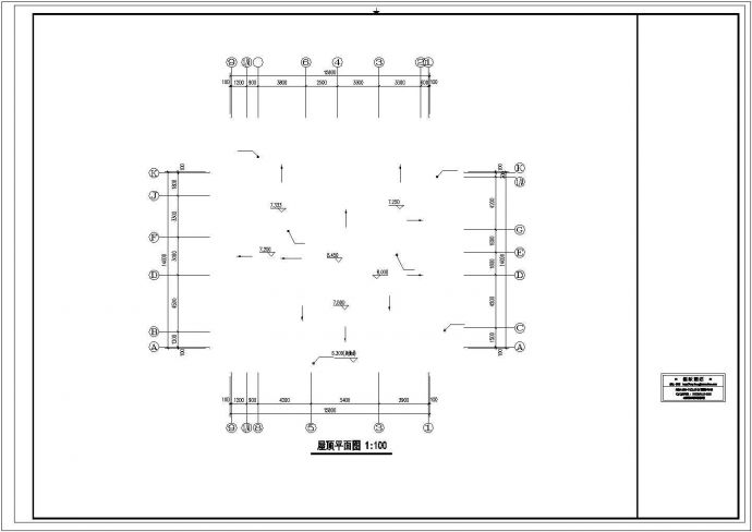武汉市长隆花园小区530平米2层砖混独栋别墅全套平面设计CAD图纸_图1