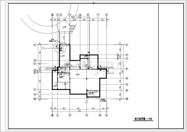 南通市某现代化村镇500平米2层砖混结构私建别墅平面设计CAD图纸-图一