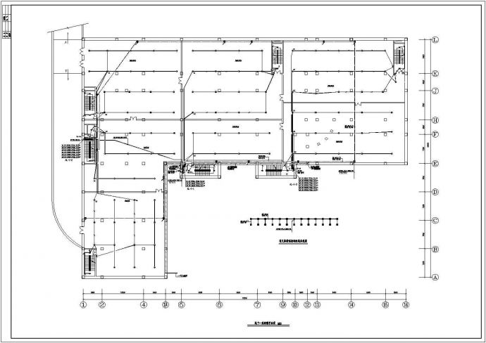 某教学楼照明图纸含地下两层CAD大样设计详细_图1