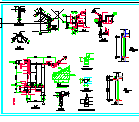 框架砖混结构女儿墙雨棚挑檐节点大样cad施工图纸-图二