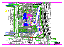 浙江某1200座影剧院建筑设计CAD施工图（含效果图）-图二