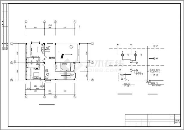 3层混凝土剪力墙结构别墅电气设计CAD施工图-图一