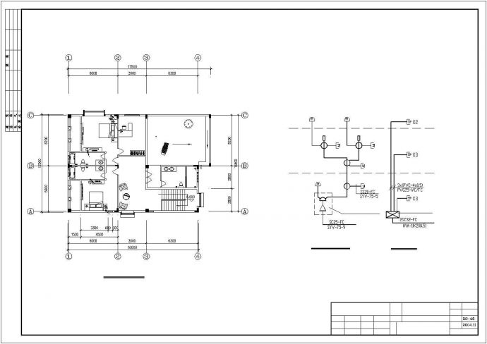3层混凝土剪力墙结构别墅电气设计CAD施工图_图1