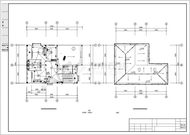 3层混凝土剪力墙结构别墅电气设计CAD施工图-图二