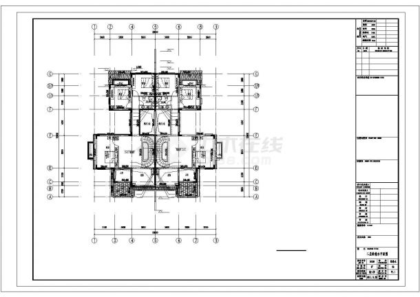 烟台市欣欣家园小区3层高档别墅给排水设计CAD图纸（含地下室）-图二