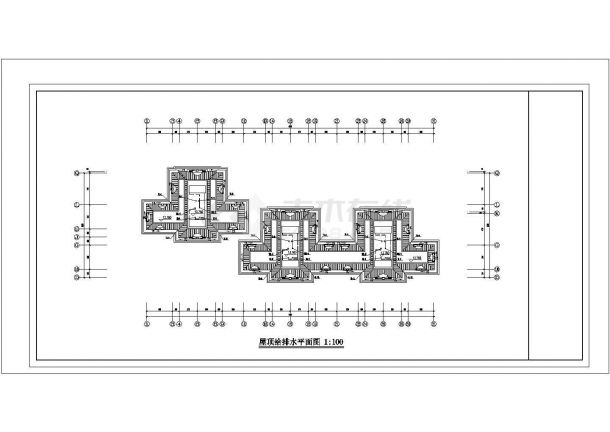 杭州市某家属院3层砖混住宅楼给排水设计CAD图纸（2套方案）-图一