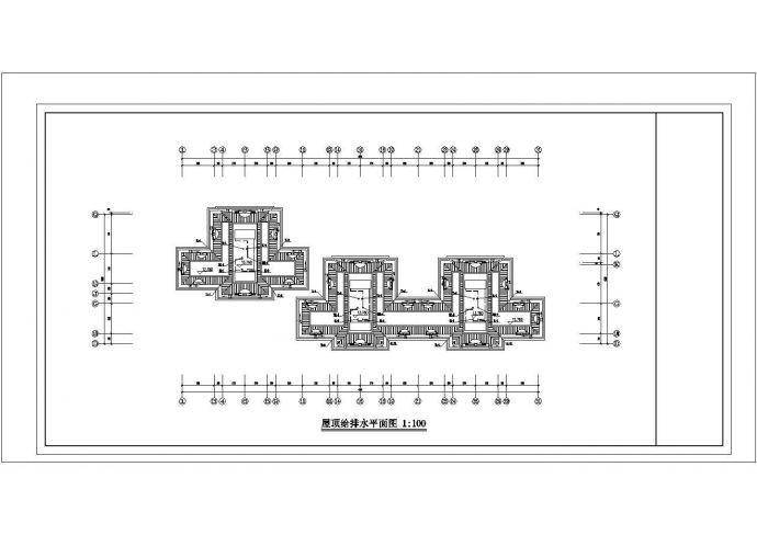 杭州市某家属院3层砖混住宅楼给排水设计CAD图纸（2套方案）_图1