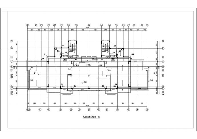 砖扬州市某居住区27层剪力墙结构公寓楼全套给排水设计CAD图纸_图1
