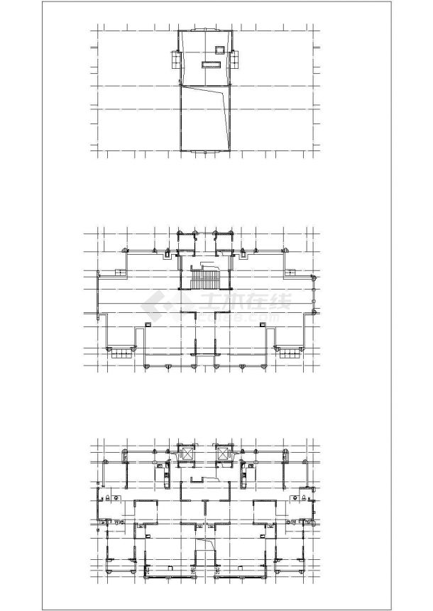 南昌市成安花园小区33层剪力墙结构住宅楼给排水设计CAD图纸-图二