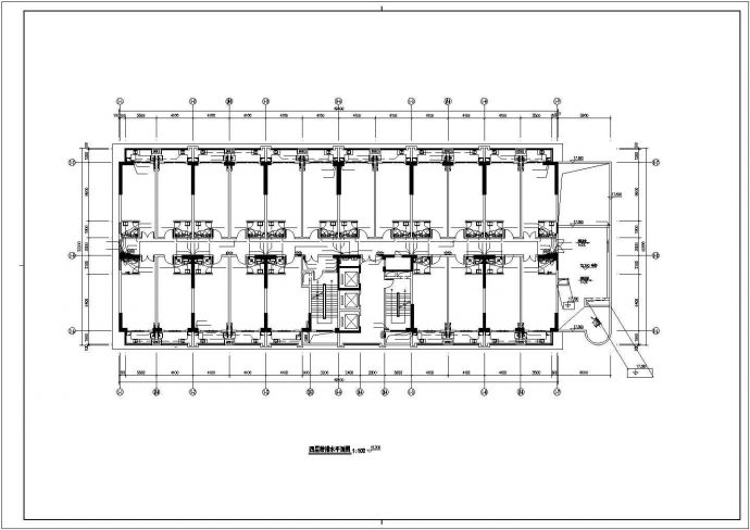 天津市德隆中心18层框架结构公寓楼全套给排水设计CAD图纸_图1