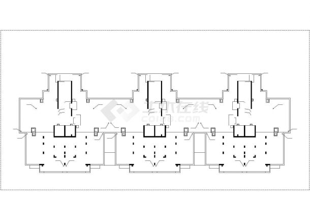 石家庄某居住区2.6万平米33层框架住宅楼全套给排水设计CAD图纸-图一