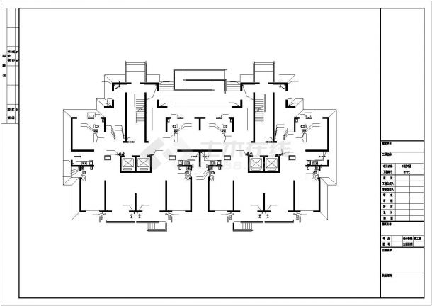 无锡市某居住区1.4万平米25层剪力墙结构住宅楼全套给排水设计CAD图纸-图一