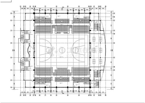 3层4730平米体育馆建筑设计施工图，共十六张-图二