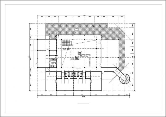 九班幼儿园建筑设计CAD图纸（共5张）_图1