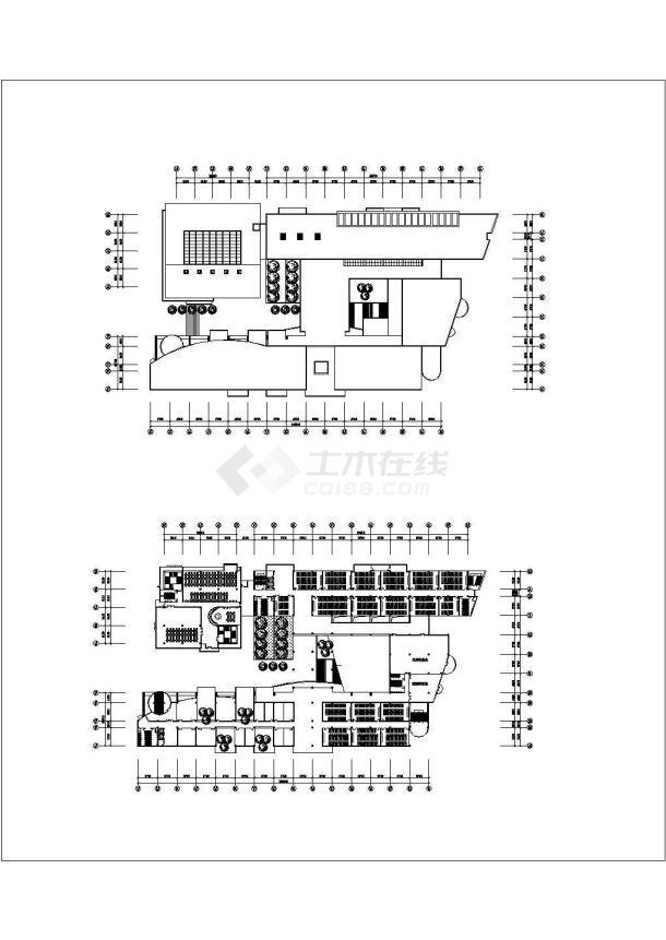 某大学教学楼方案设计建筑图纸-图二