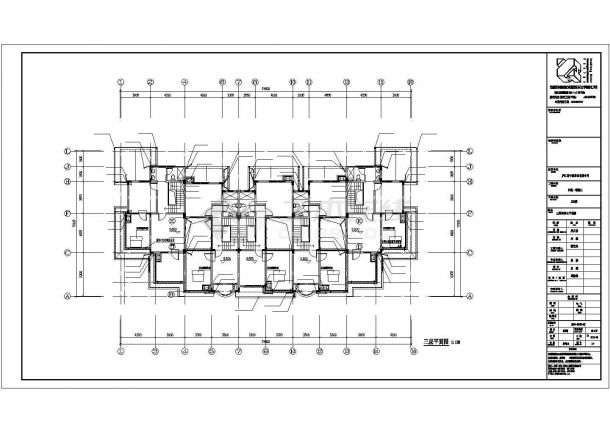 镇江市紫金阁小区3层框混结构独栋别墅给排水设计CAD图纸-图二