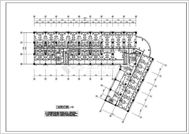 张家口大型商住楼电气施工图10-图一