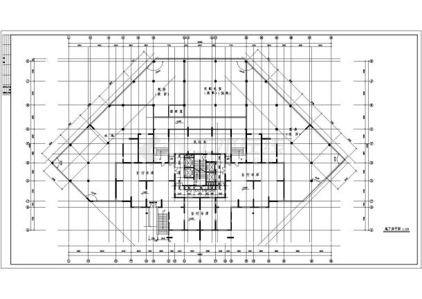 住宅设计_某地大型高层住宅楼施工CAD图-图二