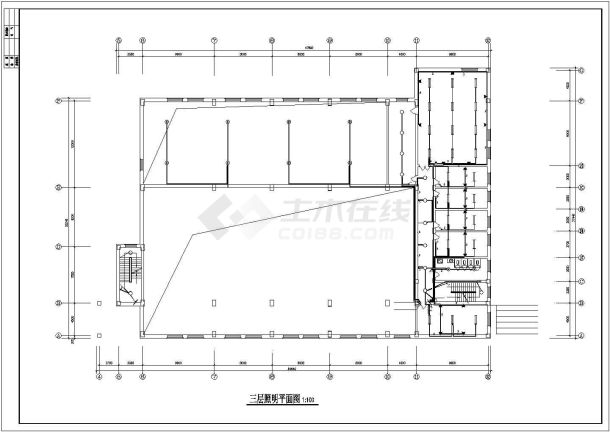 某高校五层大型锅炉房设计施工图-图一