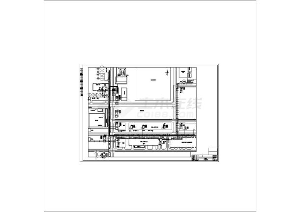 某造纸厂厂区综合管线全套平面图(含总平面布置图，厂区综合管线平面图)-图一