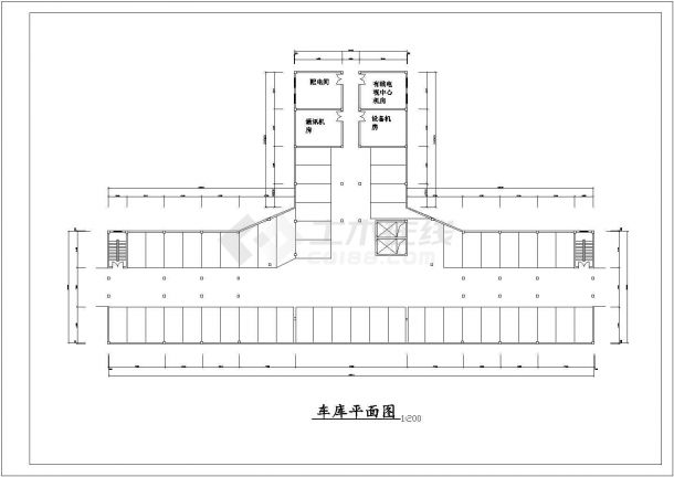 学校行政大楼建筑设计CAD图纸-图二