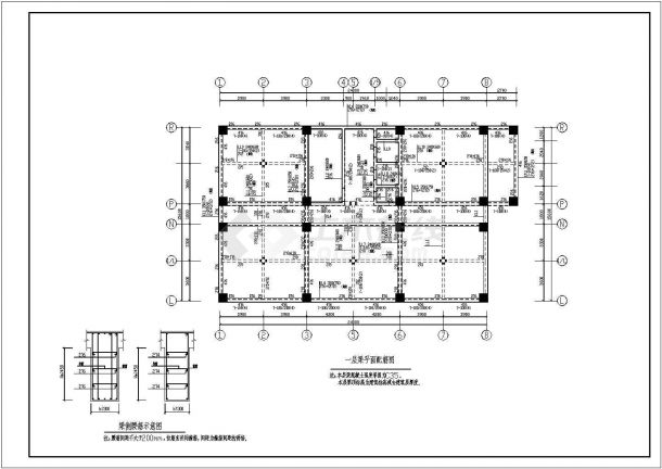某高层钢筋混凝土框架剪力墙结构宾馆设计cad全套结构施工图（含设计说明）-图二