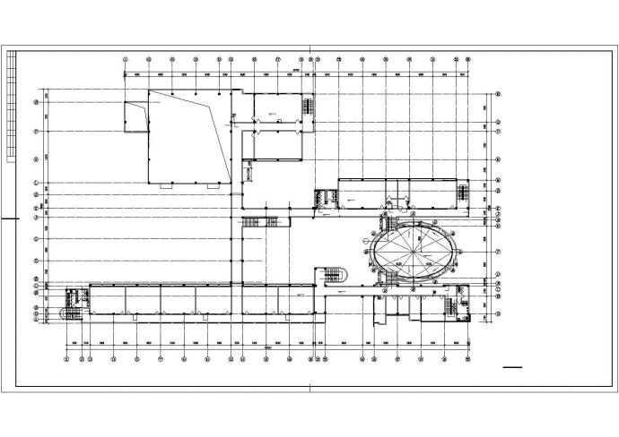 某学校综合楼平面建筑设计CAD图纸_图1