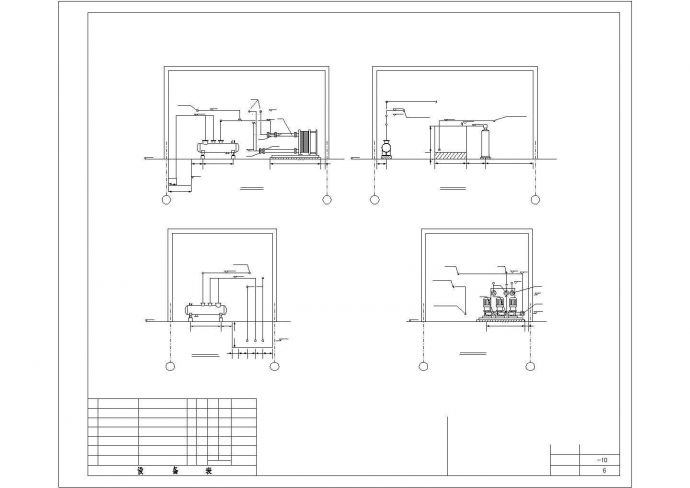 某工程供热外网及换热站设计施工方案CAD图纸_图1