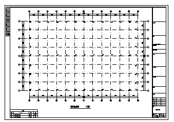 某单层钢结构厂房结构施工cad图(含报价单设计)_图1