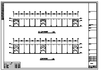 某单层钢结构厂房结构施工cad图(含报价单设计)-图二