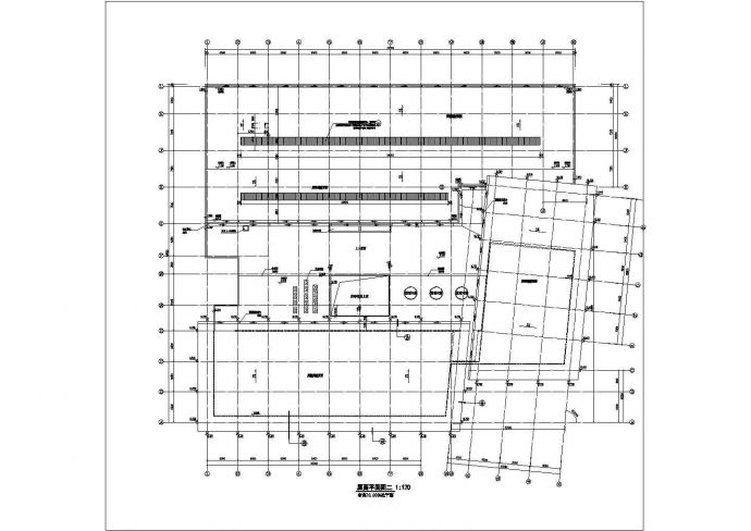 6500平米2层钢框架结构汽车4S店全套建筑设计CAD图纸_图1