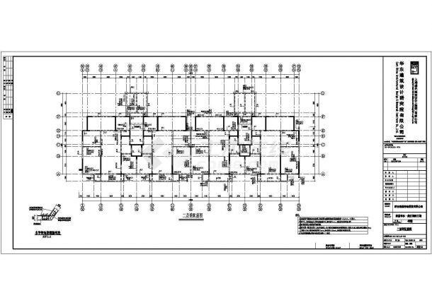 某9层剪力墙结构住宅楼设计cad全套结构施工图（含设计说明，含3栋设计）-图二