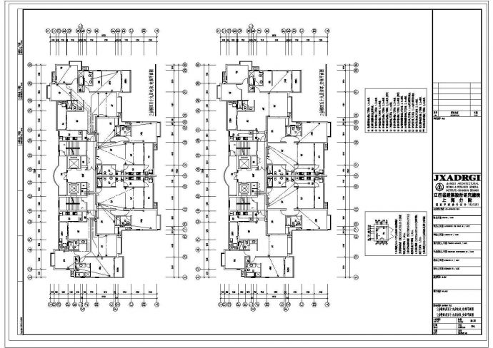 某标准层弱电CAD设计详细构造平面图_图1