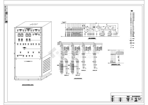 某消防泵控图CAD设计构造完整-图二