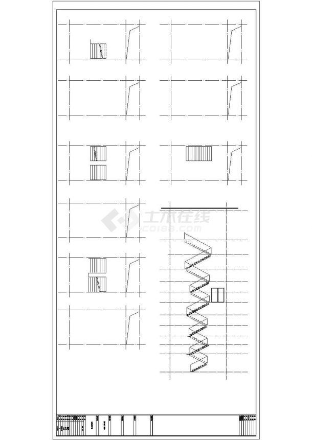 [成都]某现代幕墙式多层商业建筑全套施工图-图一