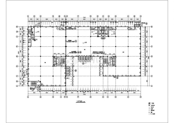 [杭州]某五层办公楼建筑全套施工设计cad图-图二