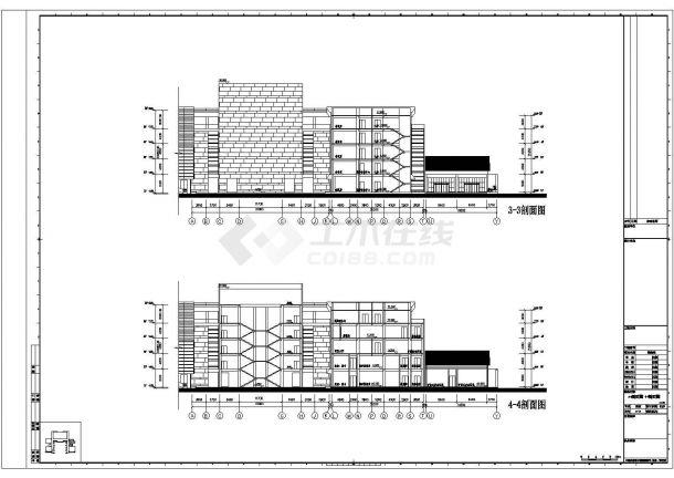 [江苏]9层现代风格市级档案楼设计全套施工cad图纸-图二