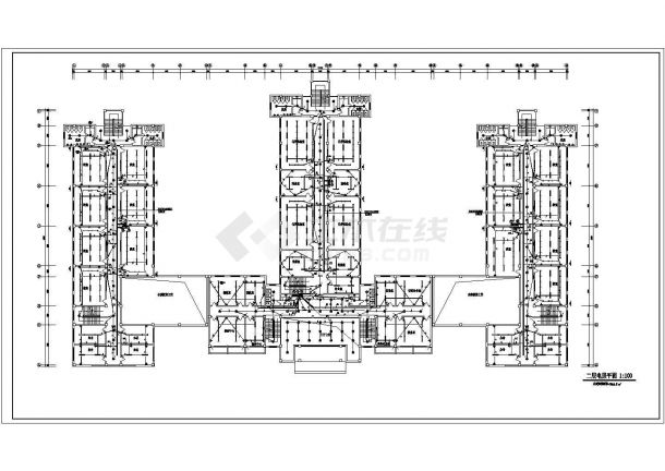 某教学楼全套电气CAD设计完整构造施工图-图一