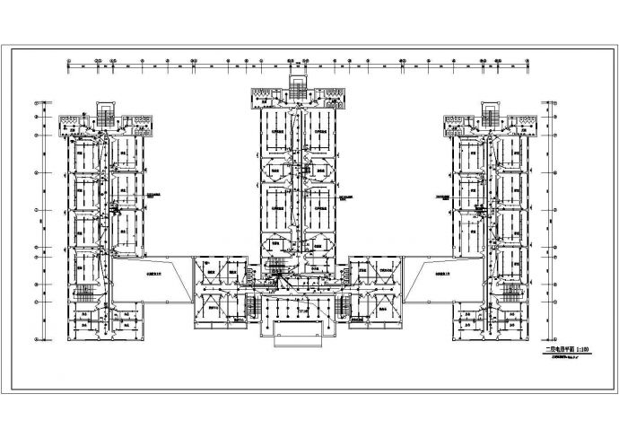 某教学楼全套电气CAD设计完整构造施工图_图1