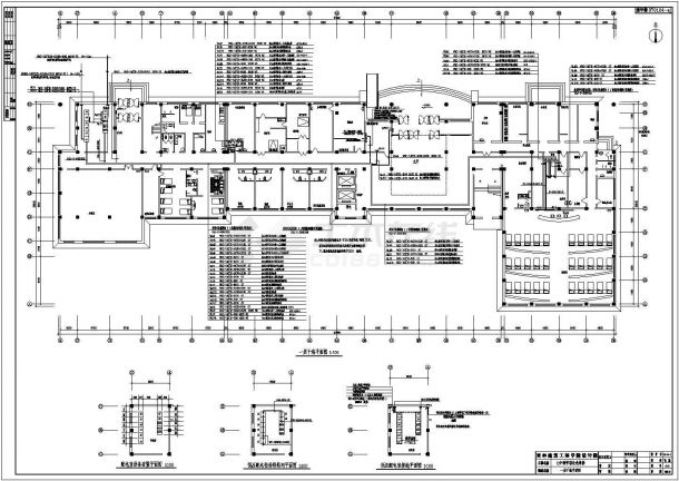 某七中教学楼改造维修CAD电气设计方案-图一