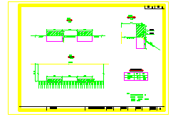 道路防撞墩及防撞栏结构设计cad施工图纸_图1