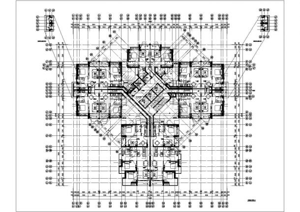 上海市嘉定区某43层剪力墙结构公寓楼全套给排水设计CAD图纸-图一