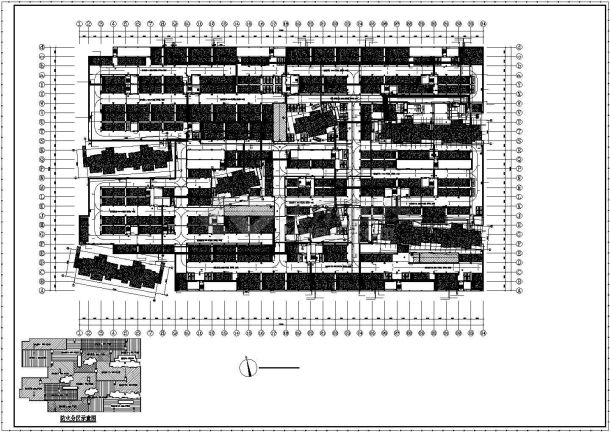 武汉市某大型商业大厦3.8万平米地下车库全套给排水设计CAD图纸-图二