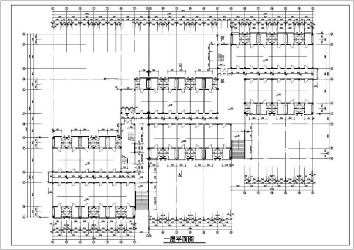 某市经典六层学院宿舍楼建筑CAD参考图_图1