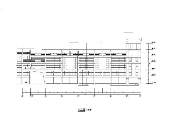 武汉某社区2370平米2+1层框架结构农贸市场全套建筑设计CAD图纸_图1