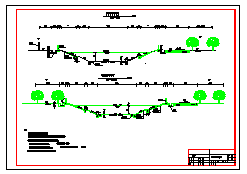 某河道治理工程河道标准横断面图（施工图纸设计)
