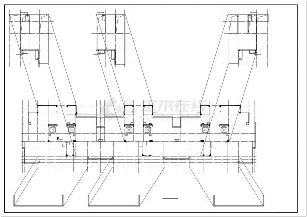 芜湖市某居住区27层框剪结构住宅楼全套给排水设计CAD图纸-图一