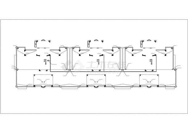 盐城市汶河路某社区17层框架结构住宅楼全套给排水设计CAD图纸-图二