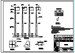 某地15.88米高旗杆、旗台建筑cad施工图纸-图二