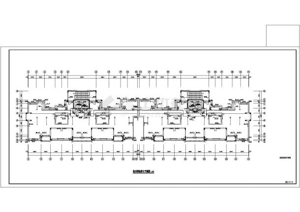 郑州市某高档小区28层全框剪结构住宅楼给排水设计CAD图纸（含机房层）-图一